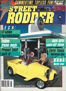 STREET RODDER 1988 JUNE - TOPLESS, 12 SPOKE REPROS, FATBOY FRAMES, PROJ 2032 P4 